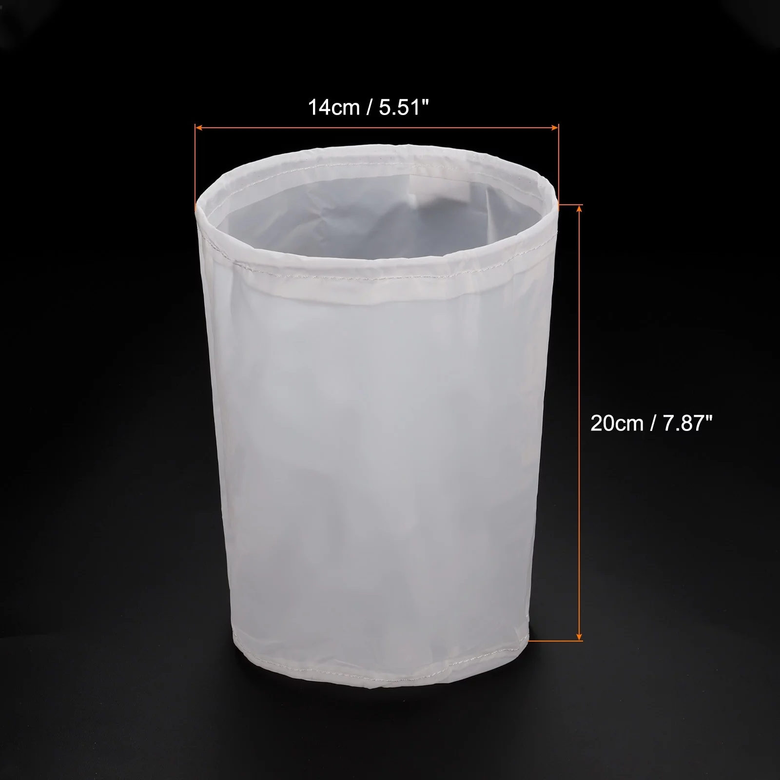 Uxcell 25.8 Micron Paint Filter Bag Nylon Strainer (5.51