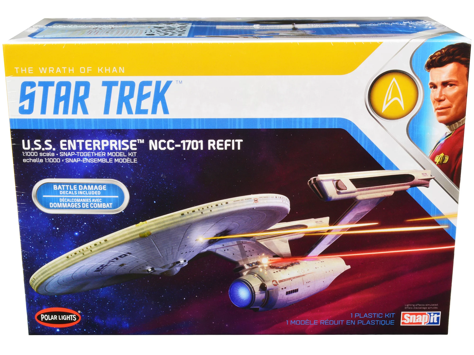 Skill 2 Snap Model Kit U.S.S. Enterprise NCC-1701 Refit Spaceship 