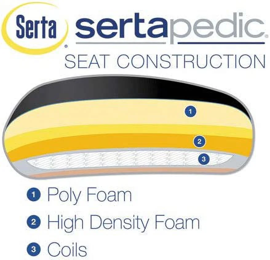 Open Box Serta Cosset High-Back Executive Chair SRJ48965 Black