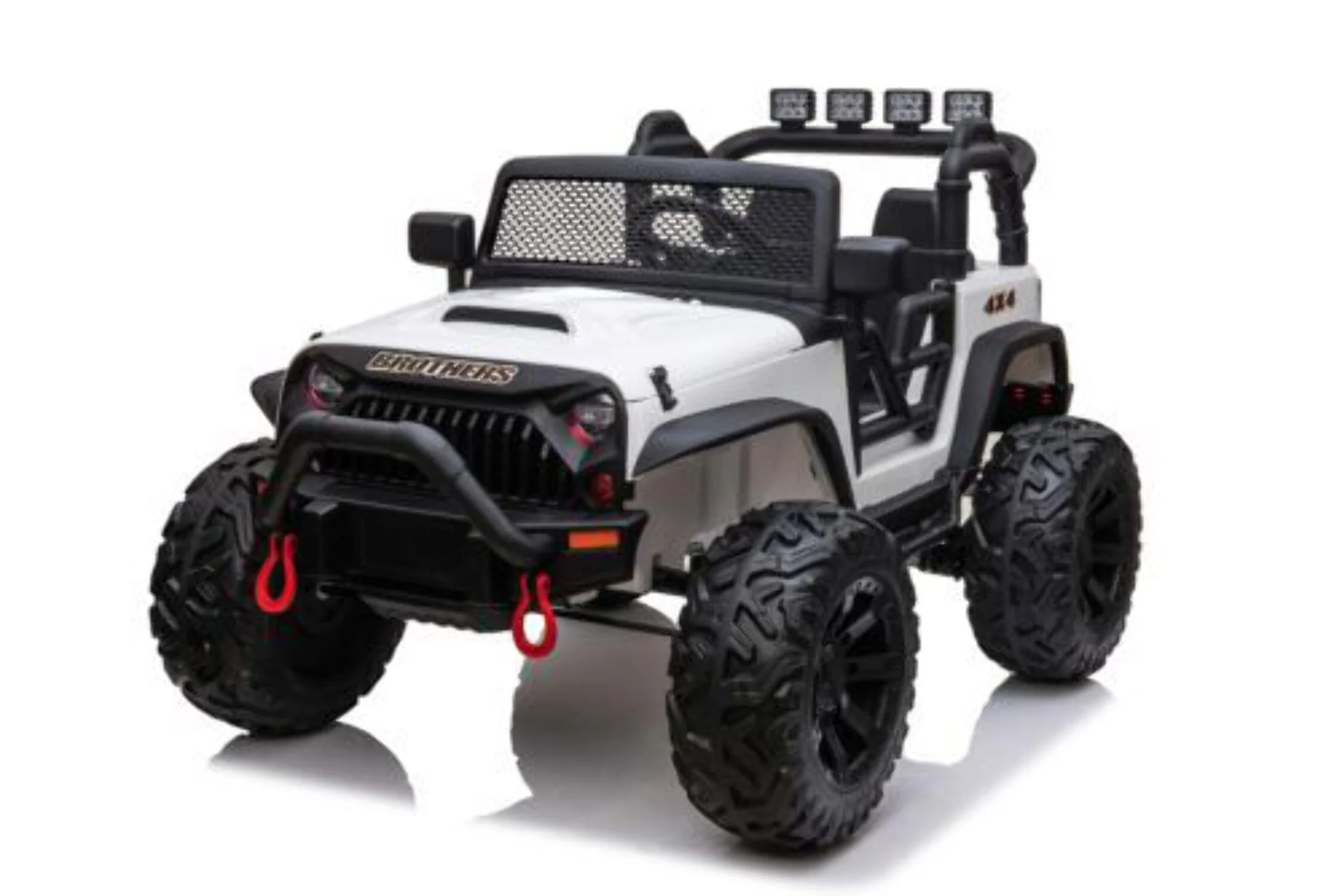 24V JEEP Double Drive Kids Ride-On Car with 200W*2 Motors and 12V9AH*2 Batteries - Parental Remote Control Included