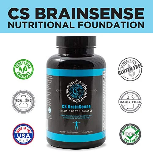 BrainSense Mood Stabilizer & Brain Supplement - Enhance Mood, Mental Clarity, Brain Booster & Cellular Health - Nootropic Supplement & Micronutrients for Brain Fog by CommonSenseWW, 120 Capsules