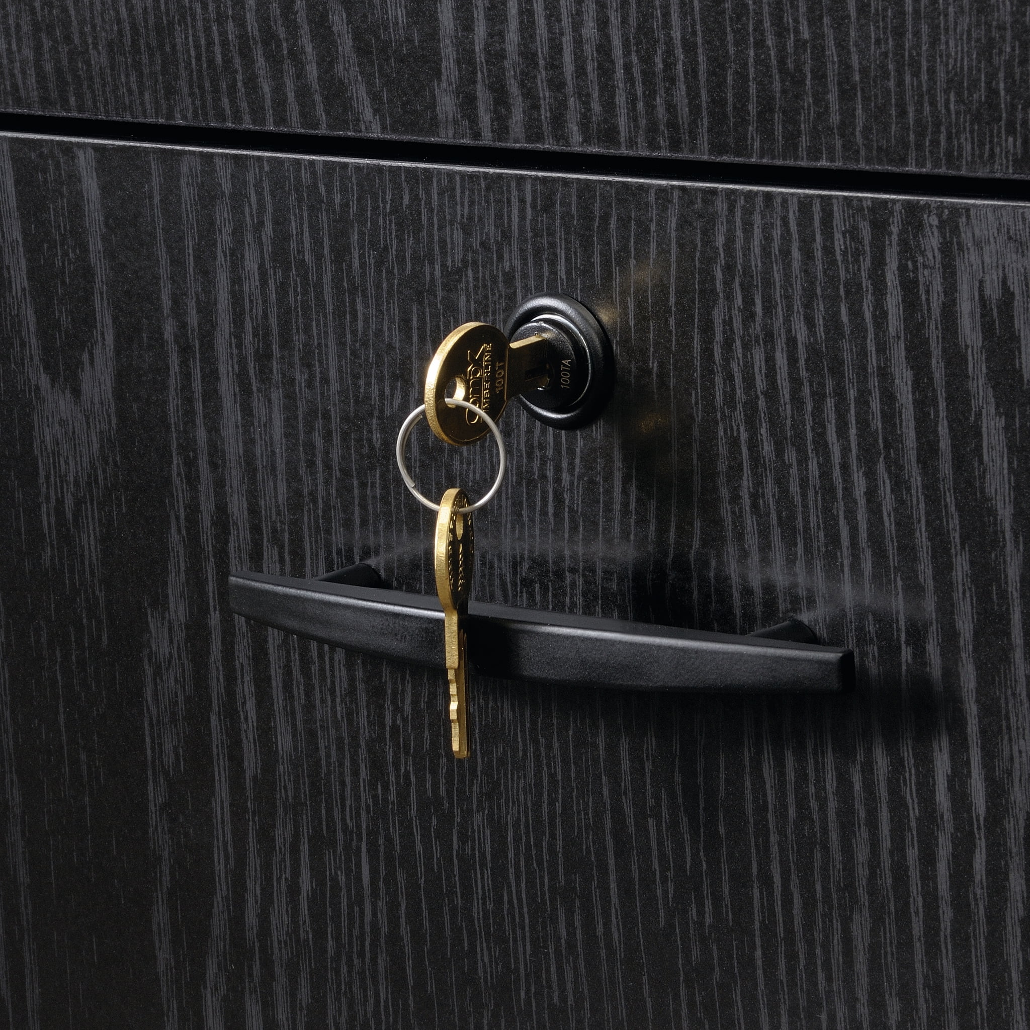 Sauder Via 3-Drawer Pedestal File Cabinet, Bourbon Oak Finish