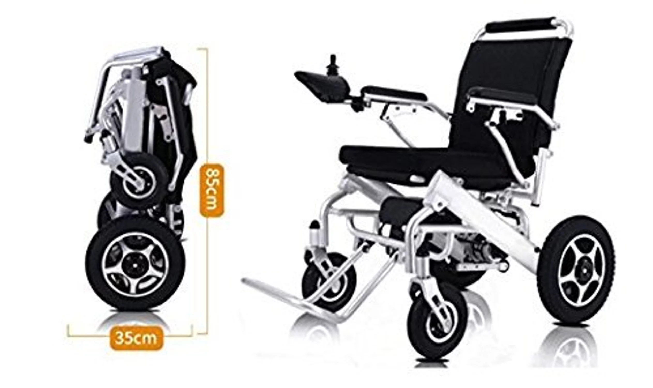 Fold & Travel Electric Wheelchair, Medical Mobility Aid Power Wheelchair, Lightweight Electric Wheelchairs, Power Chair, Heavy Duty Mobility Scooter