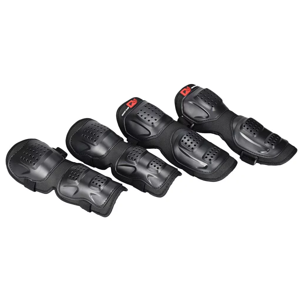 4 Pieces / Set Motocross Protective Equipment 2 Pieces Knee Pads Protection with 2 Pieces Elbow Pads