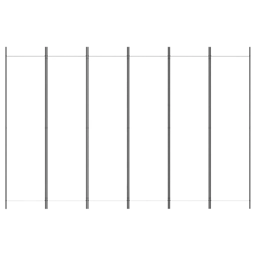 Anself 6-Panel Room Divider White 118.1