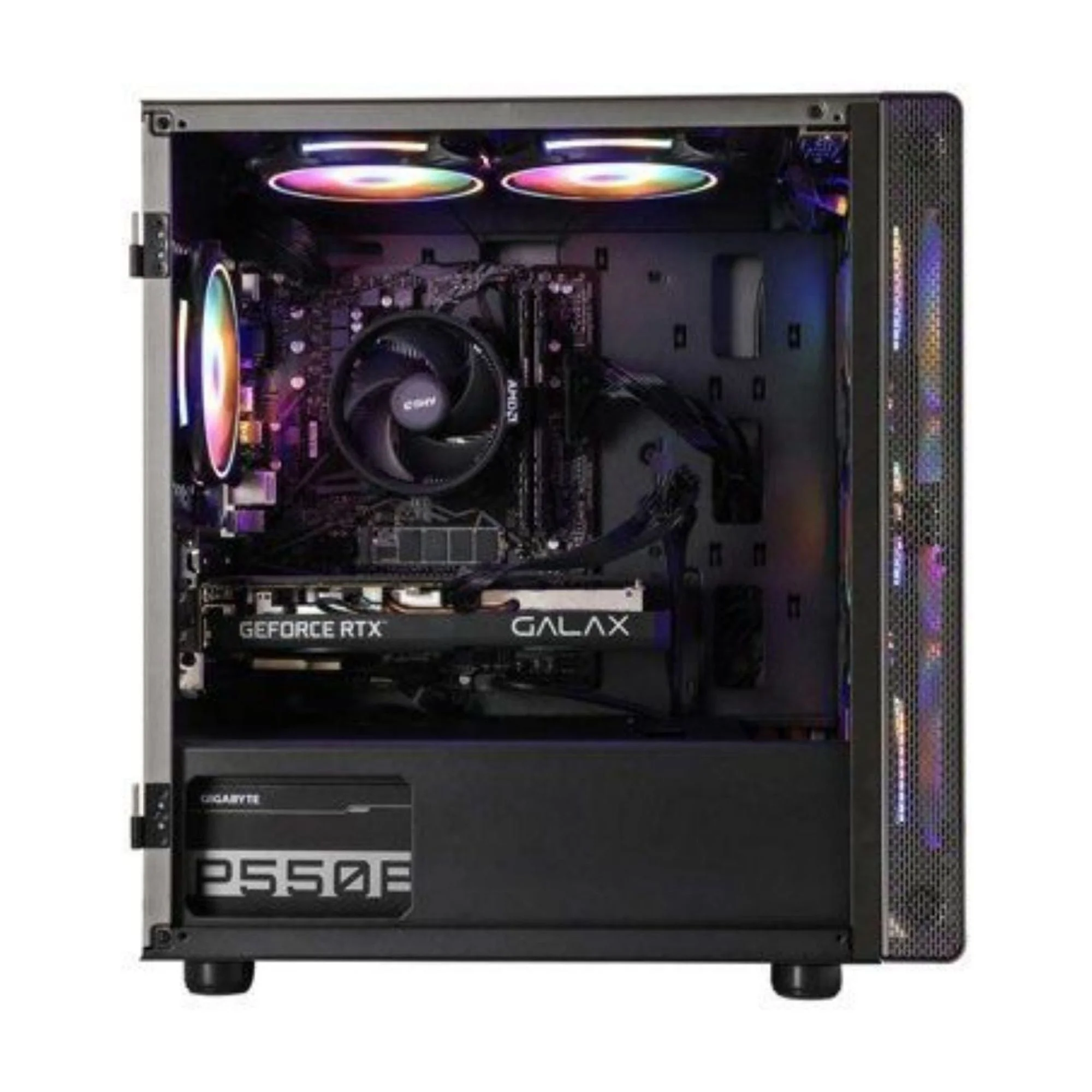 MXZ Gaming PC Desktop Computer, AMD Ryzen 5 5600 3.7GHz, RX6650XT, 16GB DDR4, NVME 1TB SSD, 6RGB Fans, Wifi,Win 11 Ready,Gamer Desktop Computer