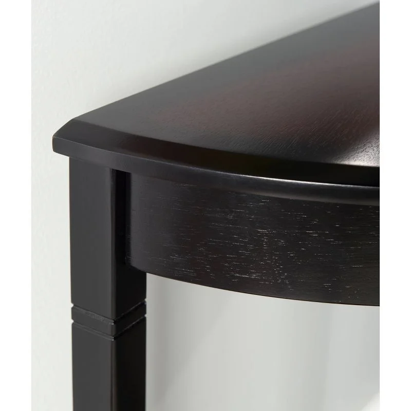 Black Wood Console Camden Table, 26