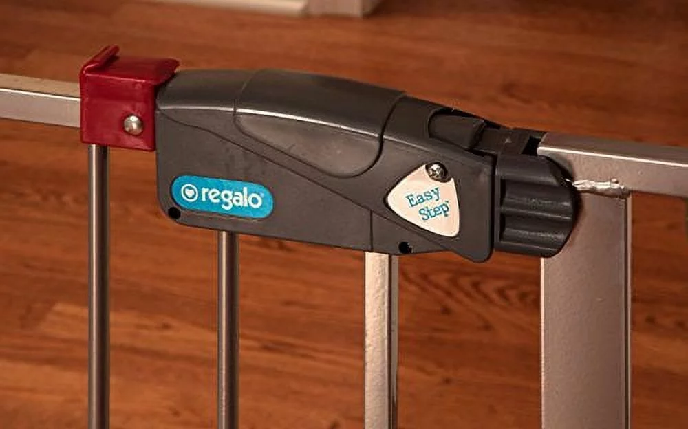 Regalo Deluxe Easy Step Extra Tall Gate, Platinum