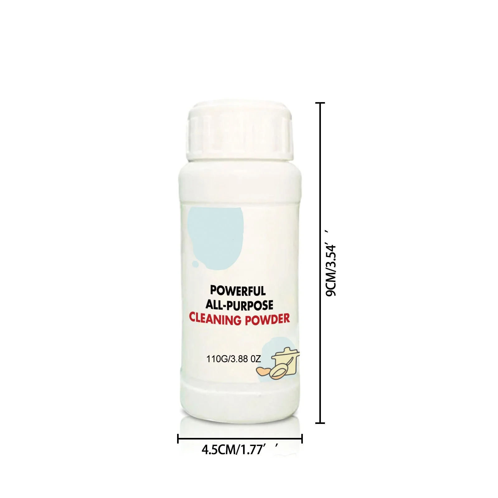 Powder Super-Clean Active Cleaner, Cleaner Powder, 3-In-One All Purpose Cleaner Powder & Degreaser Powder, All Purpose Cleaner Powder (3.88oz+8.82oz)