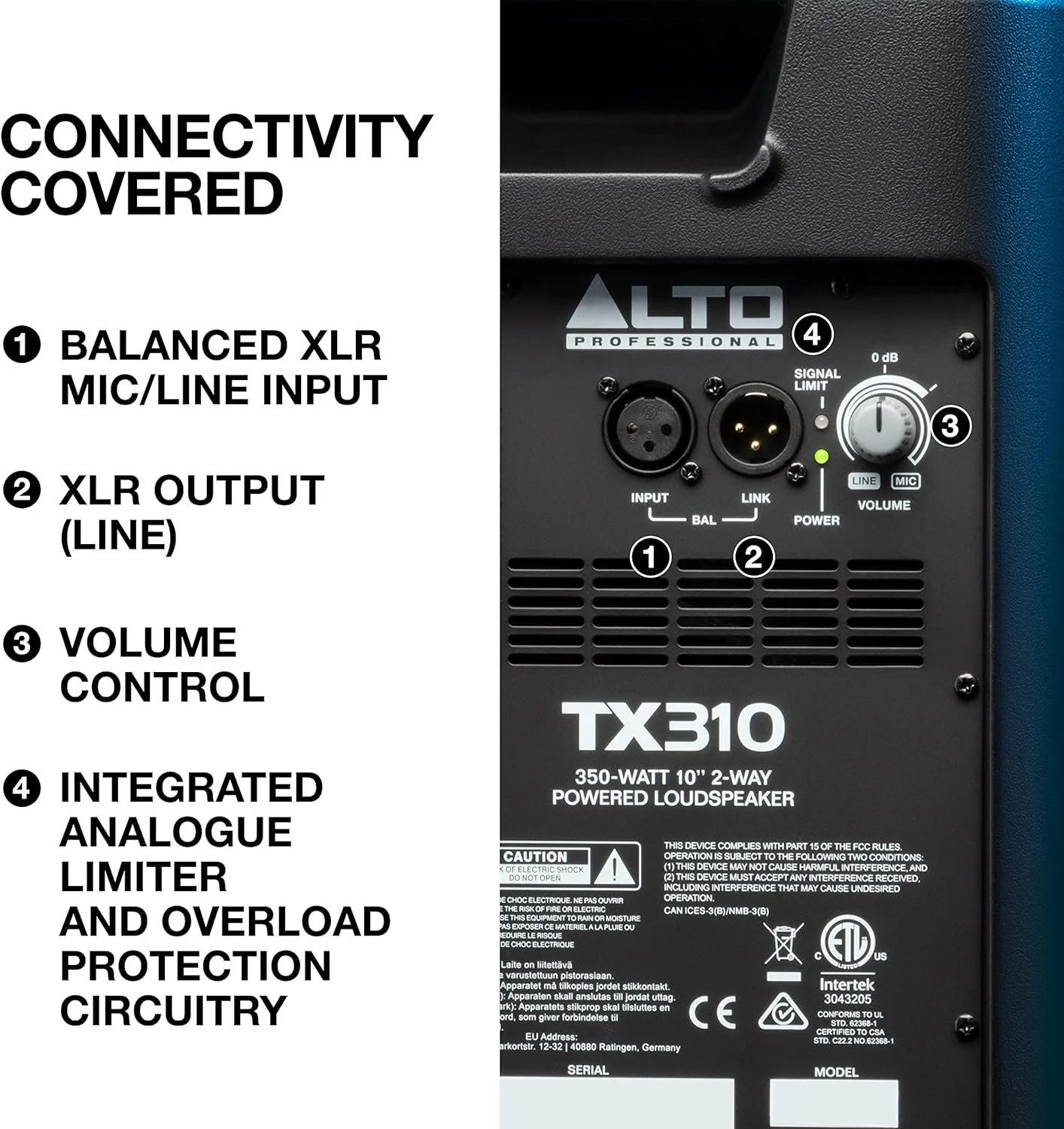 Alto  10 in. 350W 2-Way Powered Loudspeaker