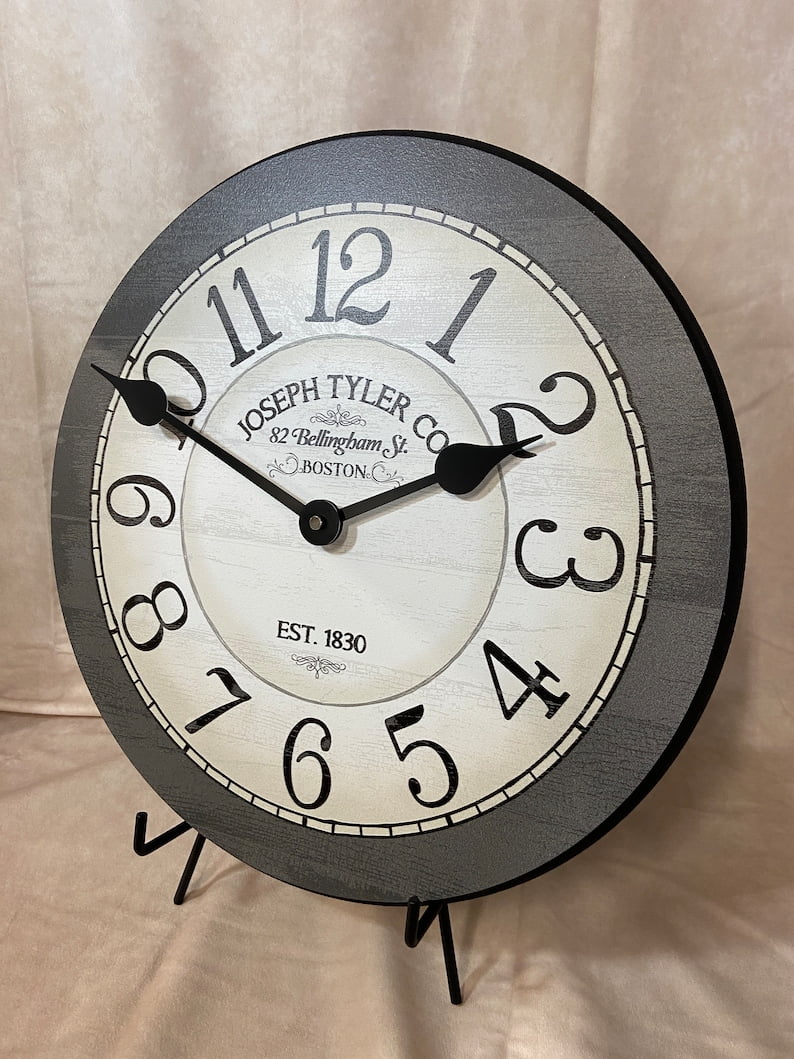 Bellingham Gray Hanging Wall Clock High Quality Beautiful Crisp lasting color | Round Shape