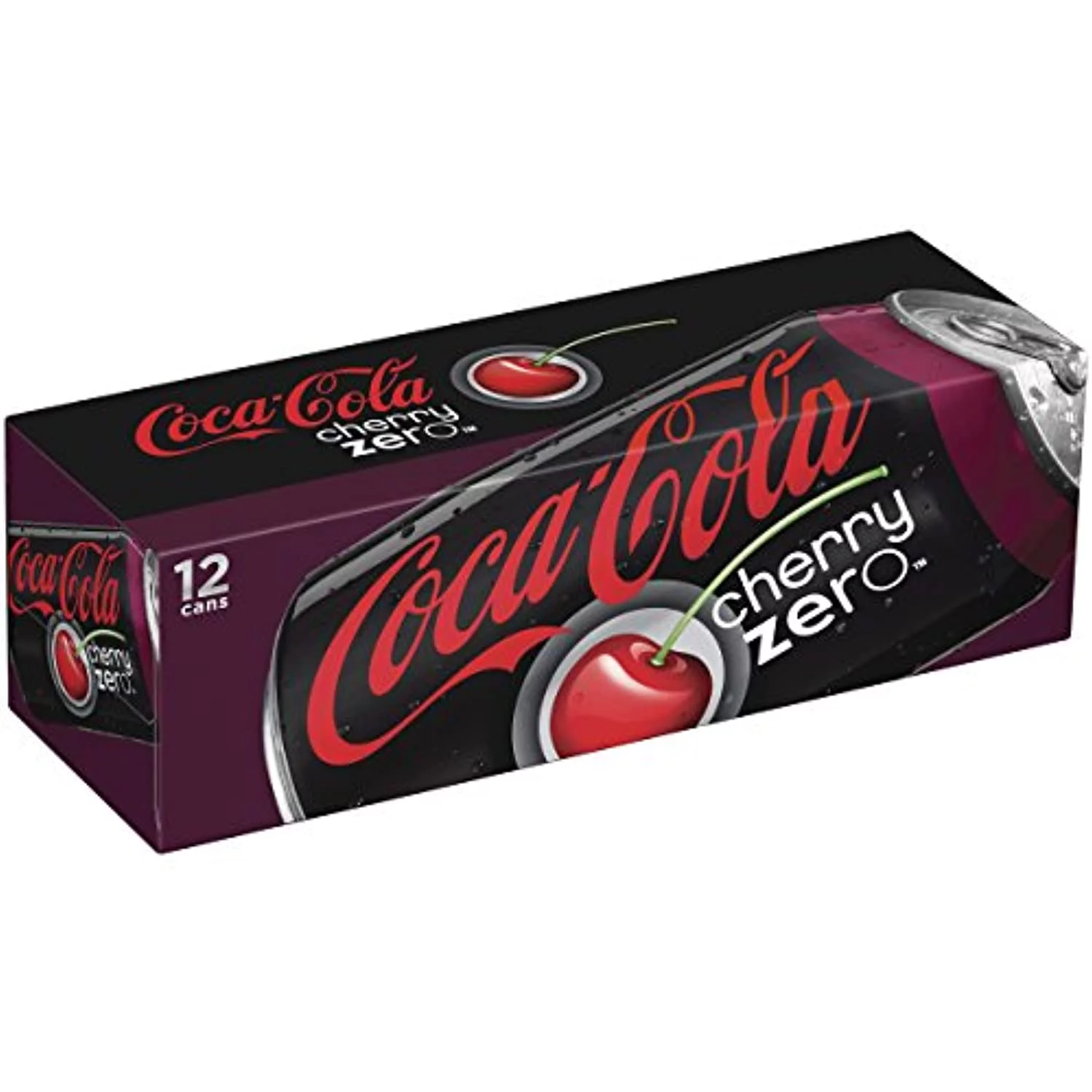 Coca-Cola Cherry Coke Zero, 12 Fl Oz (Pack Of 12)