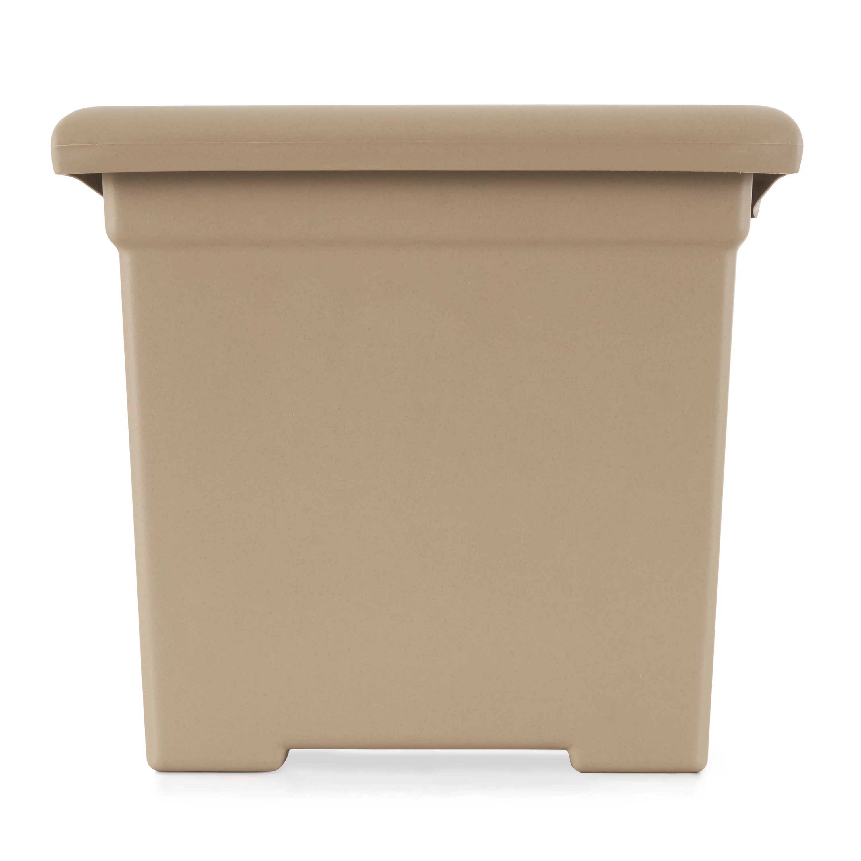 HC Companies ROS15500A34 15.5-Inch Outdoor Square Accent Planter, Sandstone