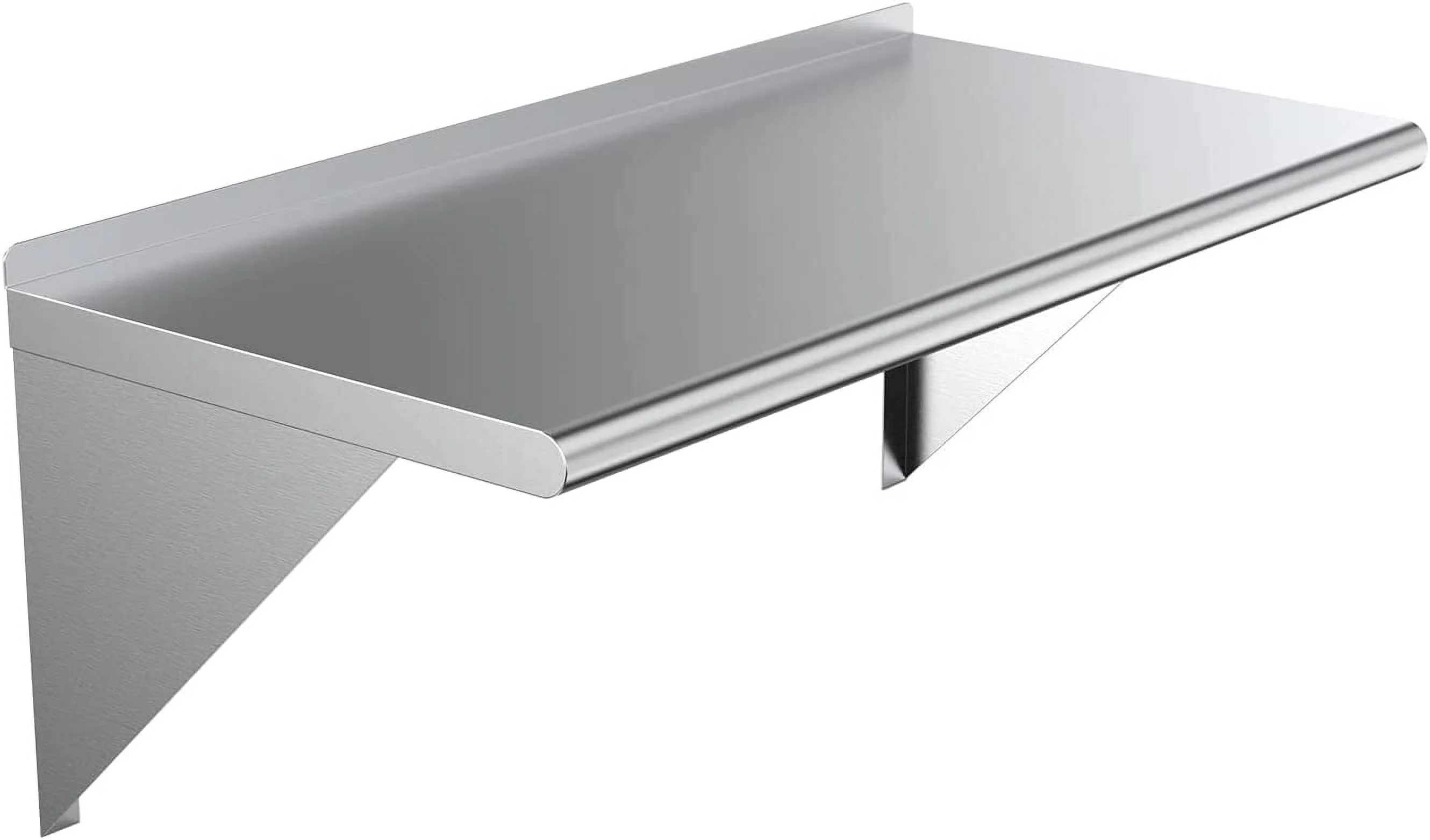 CHFBC 24" X 36" Stainless Steel Wall  | Metal Shelving | Garage  Laundry    Utility Room | Restaurant  Commercial Kitchen | NSF