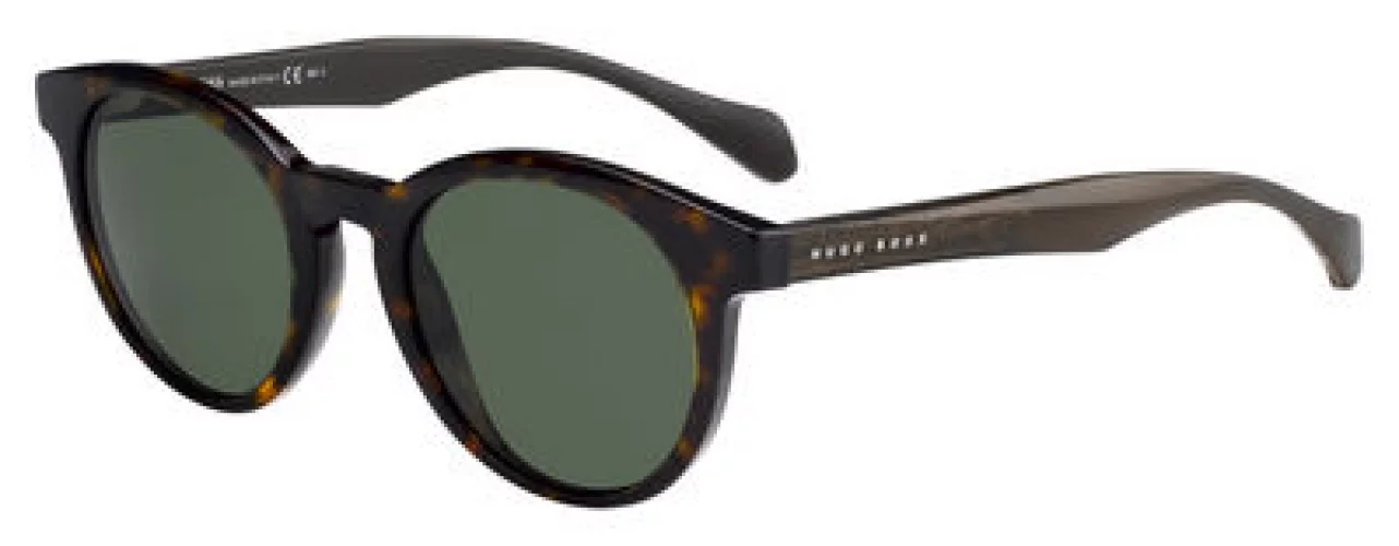 BOSS by Hugo Boss Men's 0912/S Round Sunglasses, Dark Havana, 50 mm