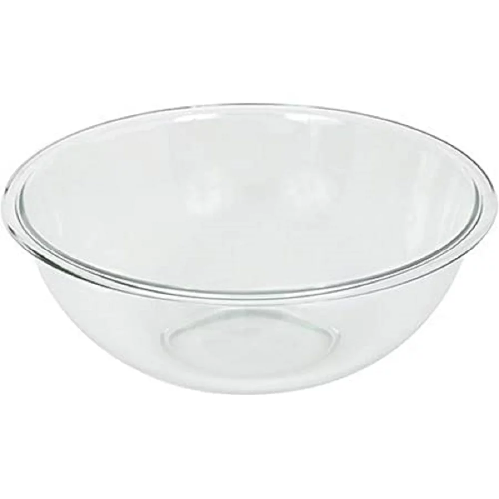 Pyrex Prepware 4-Quart Rimmed Mixing Bowl, Clear