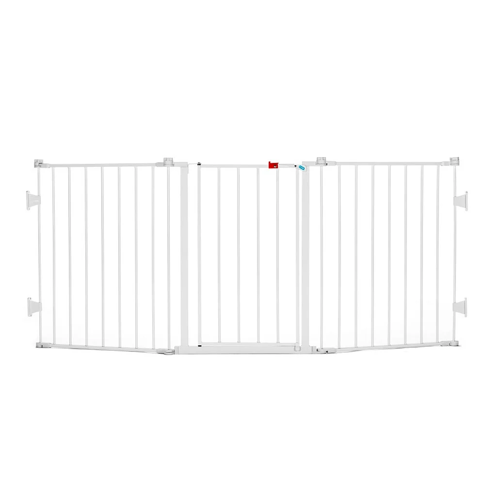 Regalo 76 Inch Super Wide Baby Gate, 3-Panel Baby Safety Gate, Configurable, Age Group 6 to 24 Months