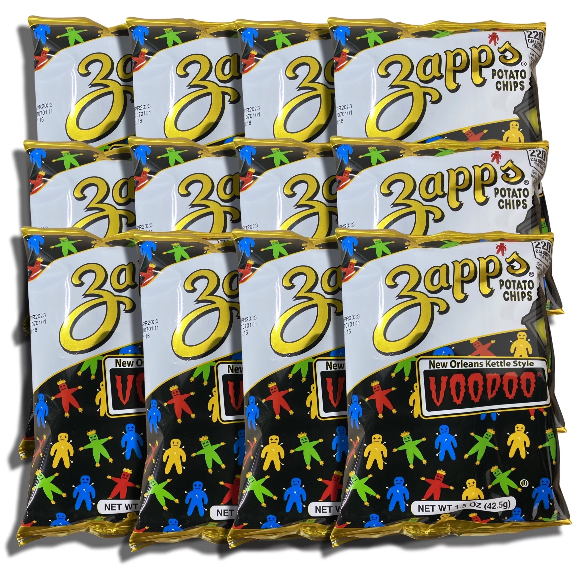 New Orleans Kettle Style VooDoo Potato Chips Bundle | Value Pack of 12