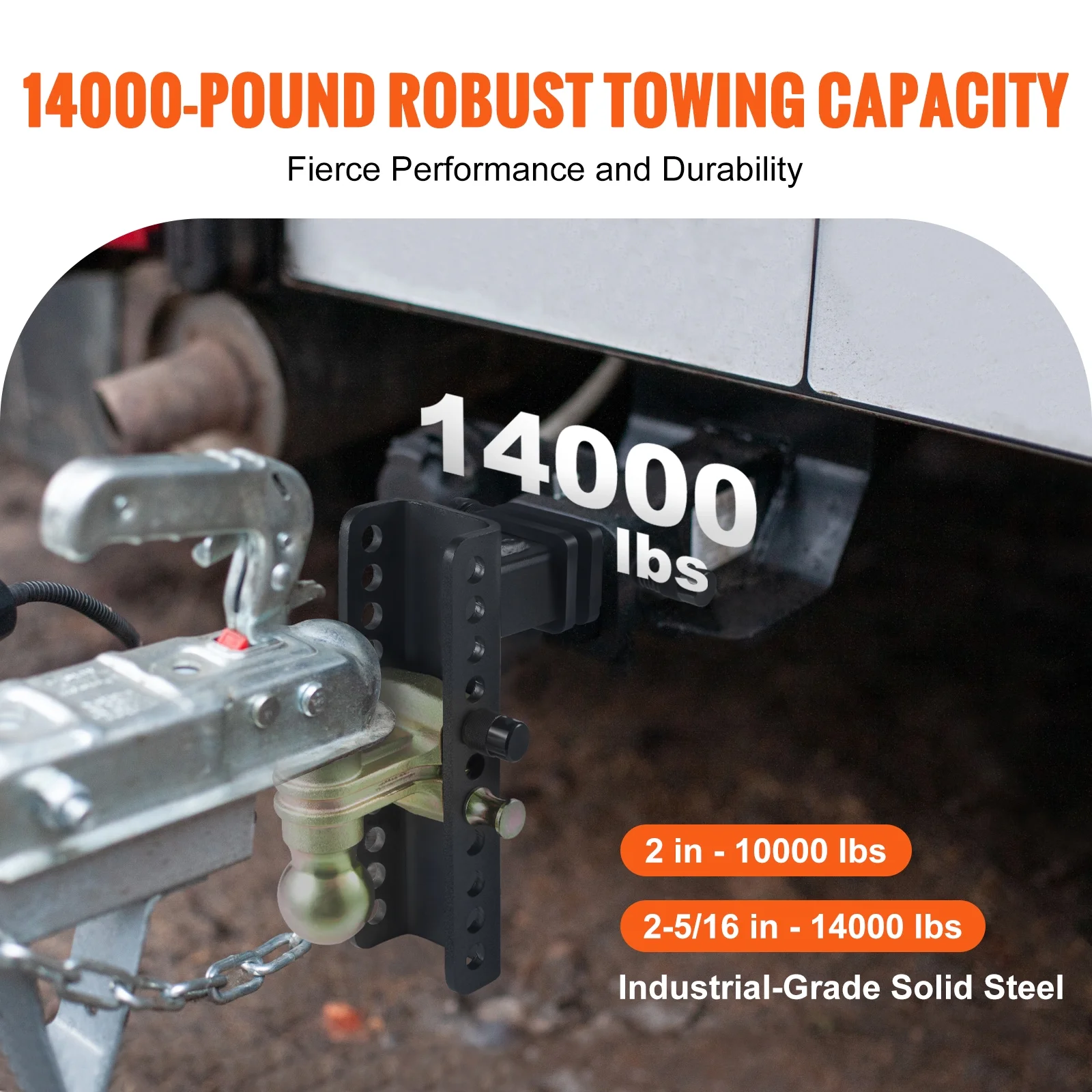 BENTISM Adjustable Trailer Hitch Tow Hitch Ball Mount 2