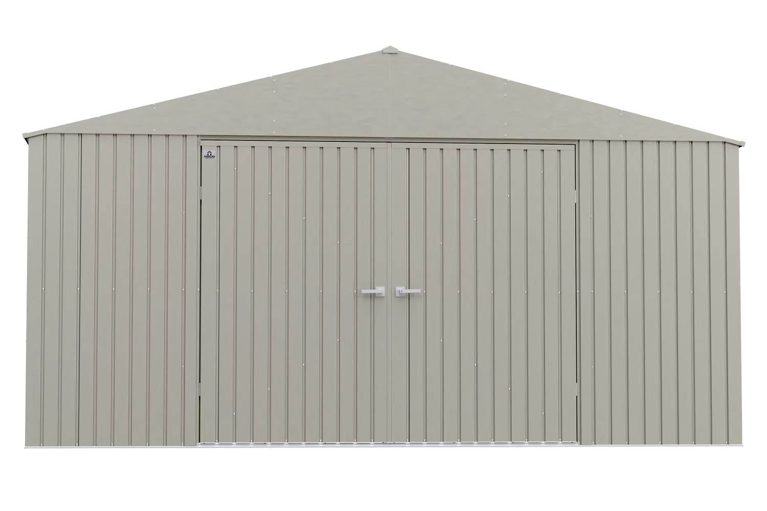 Arrow Elite Steel Storage Shed, 14x14, Cool Grey