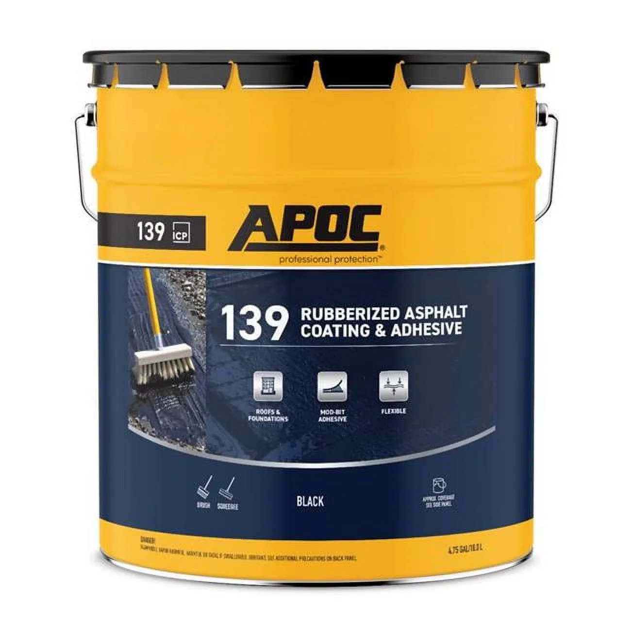 APOC  Roof & Foundation Coating, Black - 5 gal