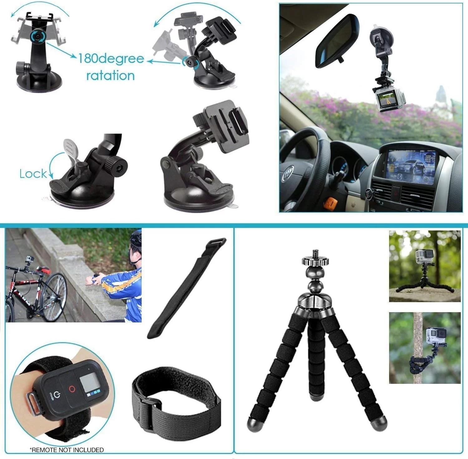 GoPro HERO10 Black Action Camera Bundle - Includes: Dual Battery Charger, Extra Battery (2 total batteries), Compact Case and 64GB MicroSD