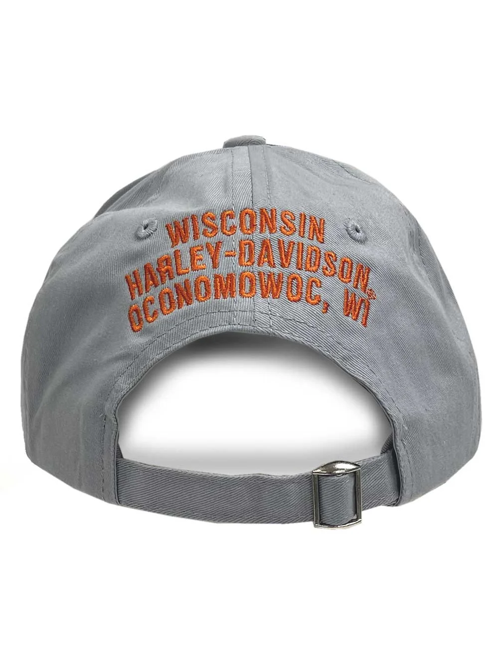 Harley-Davidson Women's Cursive Curved Bill Slide Buckle Baseball Cap - Gray, Harley Davidson