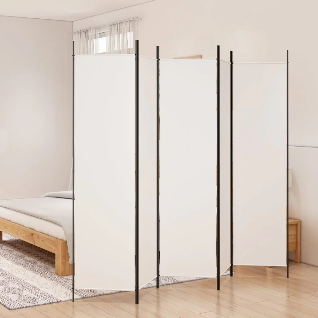 Anself 5-Panel Room Divider White 98.4