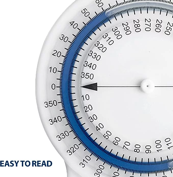 ASA TECHMED Bubble Inclinometer, Range of Motion Measuring Tool