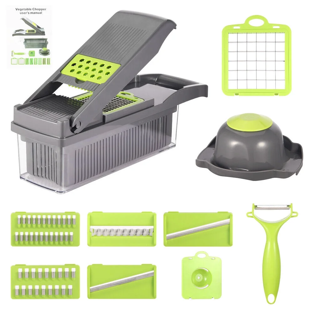 JLLOM Vegetable Fruit Chopper Cutter，Quick and Efficient Food Preparation in Your Kitchen