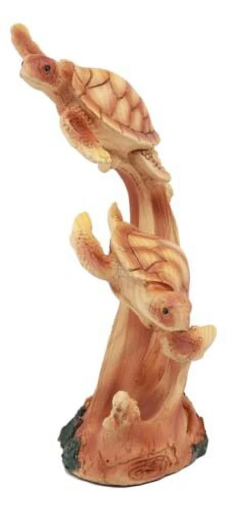 Ebros Exploring Sea Turtles Decor Statue 9