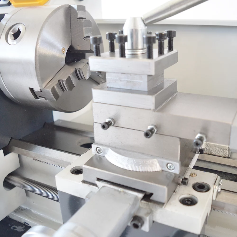 EQCOTWEA Precision Metal Lathe Metric Thread Brushless Motor Bench Lathe 8.3