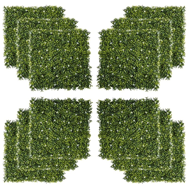 CRO Decor Green Artificial Grass Wall Panel Background for Indoor & Outdoor