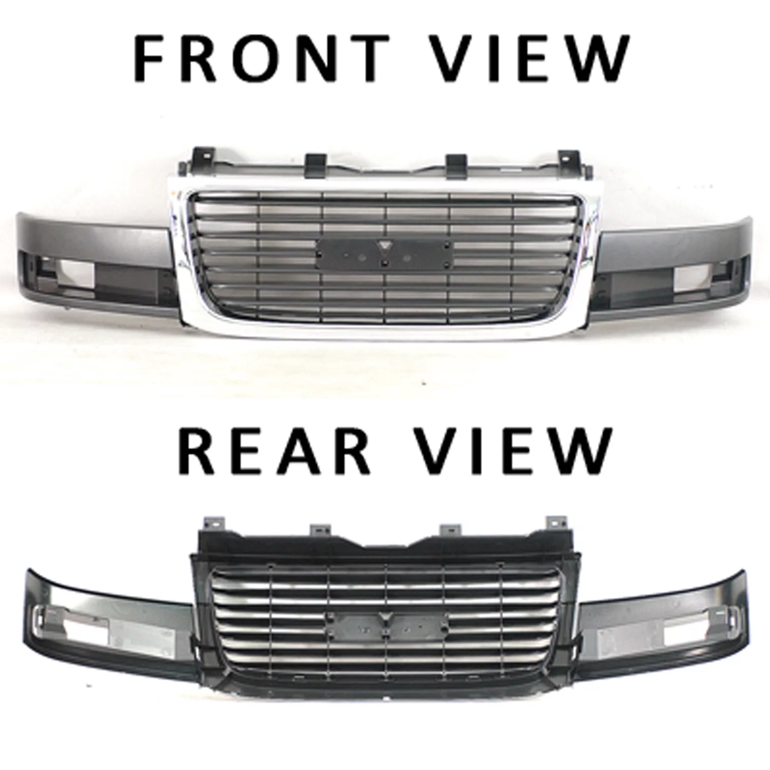 KAI New Standard Replacement Front Grille, Fits 2003-2018 GMC Savana Van
