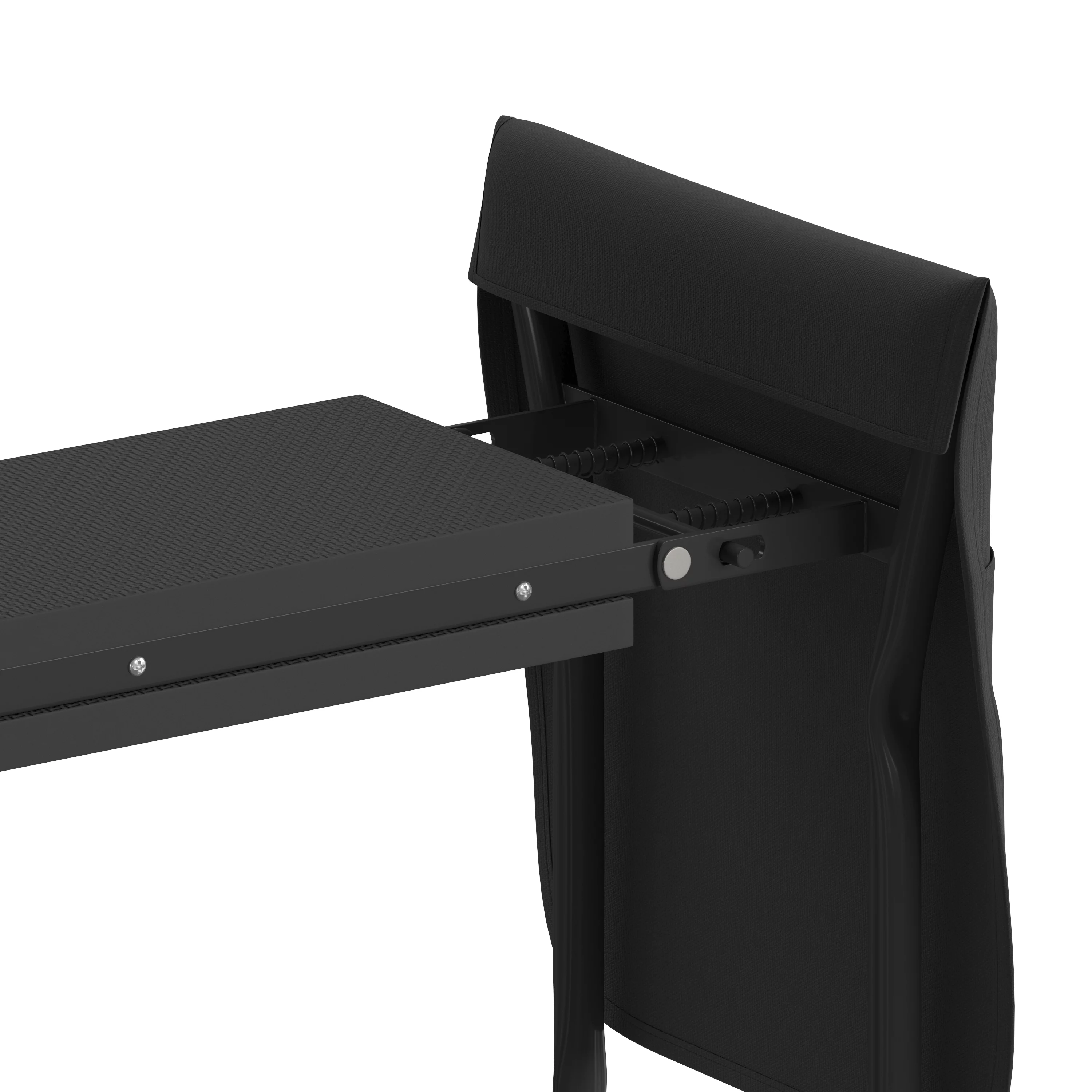 Flash Furniture Black Foldable Padded Garden Kneeler