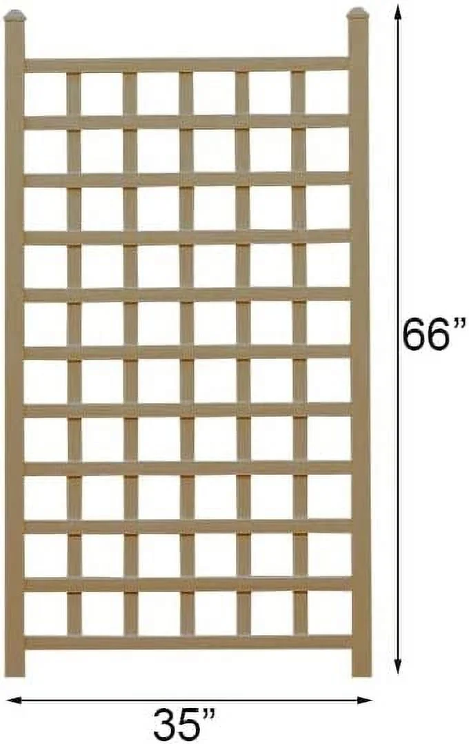 Dura-Trel Country Garden Trellis, Mocha, 66