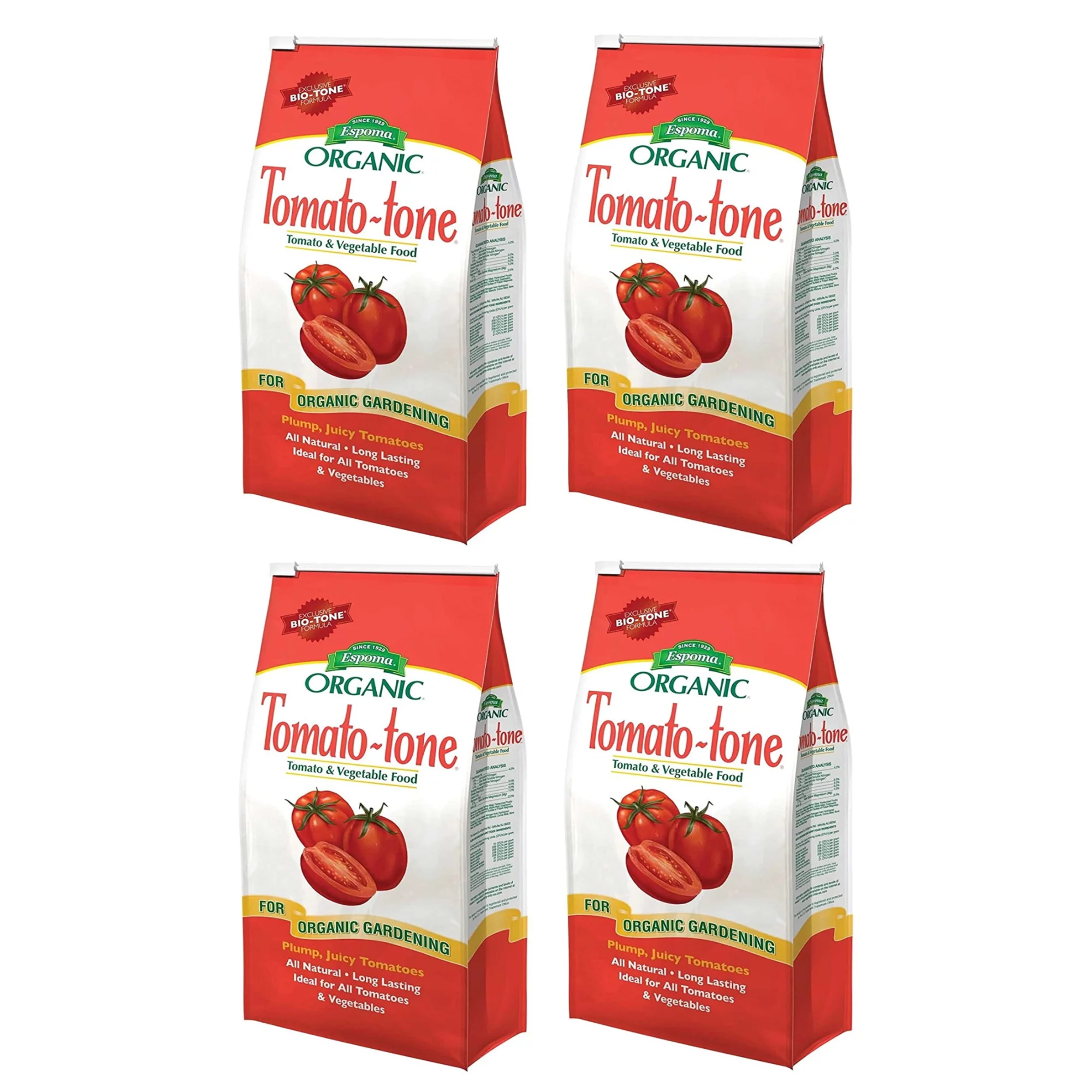 Espoma Organic Tomato-Tone Tomato and Vegetable Food, 4 Pounds, 4 Pack