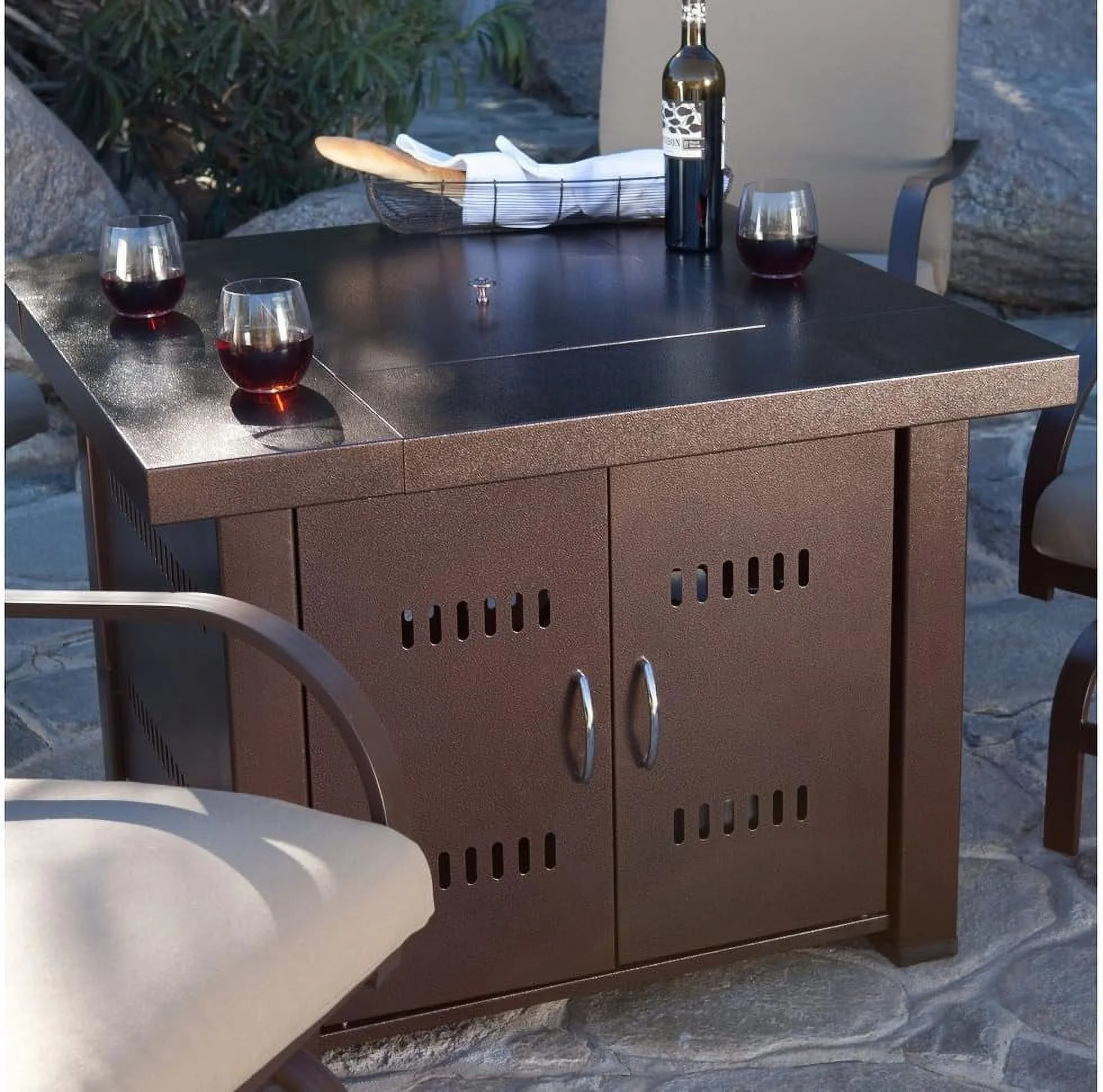 AZ Patio Heaters GS-F-PC Propane , 40,000 BTU, Square, Antique Bronze Finish