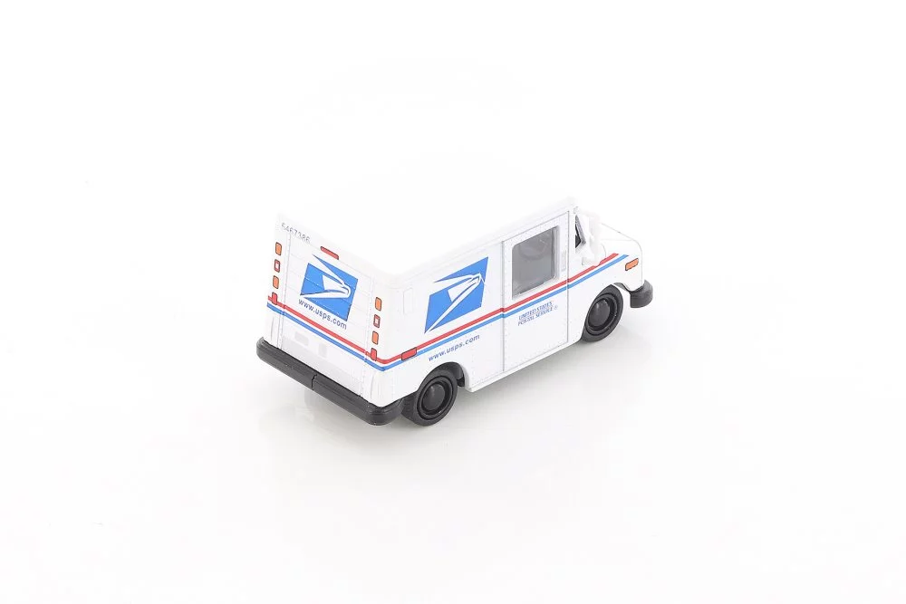 United States Postal Service (USPS) Long Live Postal Mail Delivery Vehicle (LLV), White - Kinsmart 2547D - 1/72 scale Diecast Model Toy Car