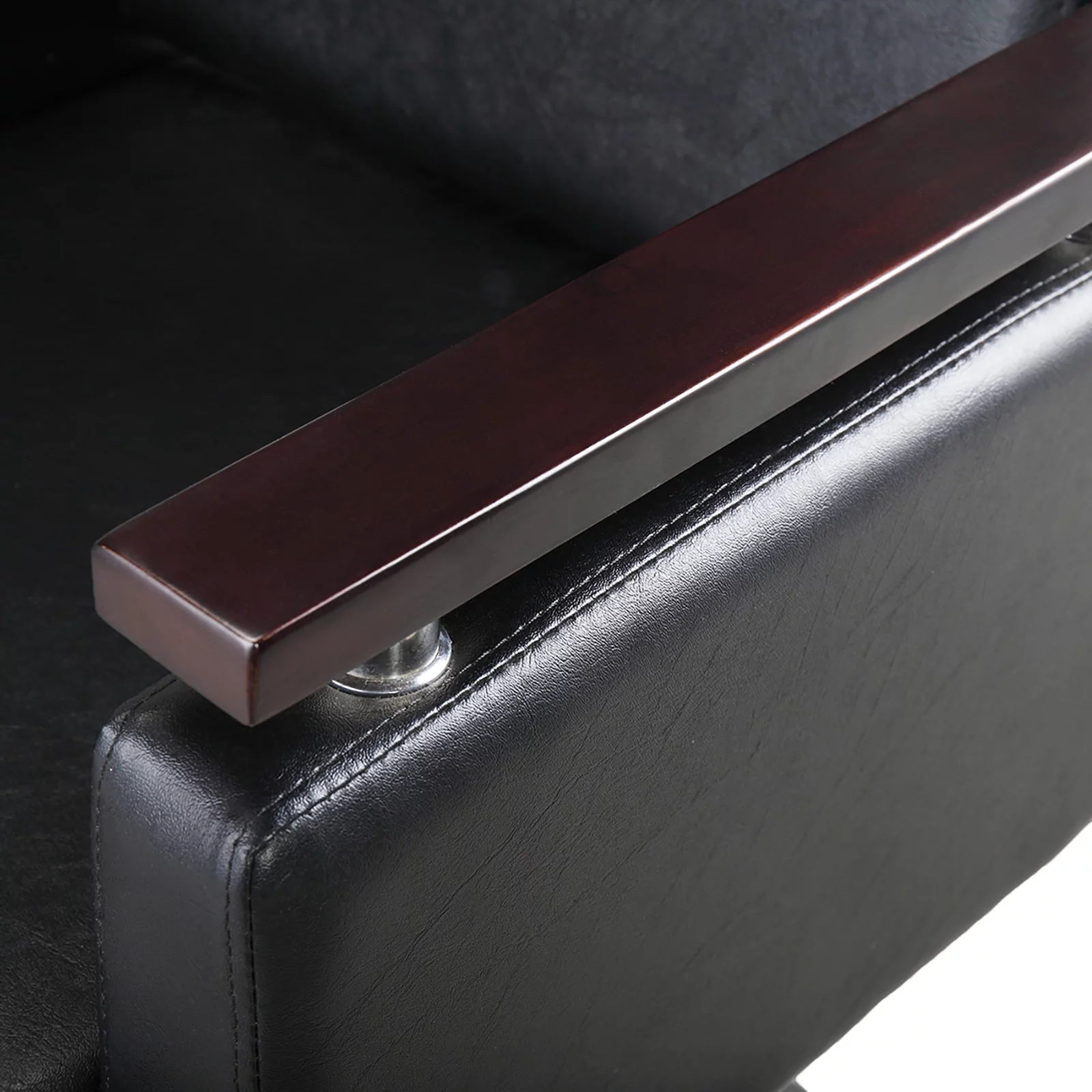 Anself Hydraulic Barber Chair, Heavy-Duty Styling Chair with 360 Degree Rotation for Barber Shop, Beauty Salon, Spa, Shop, Black