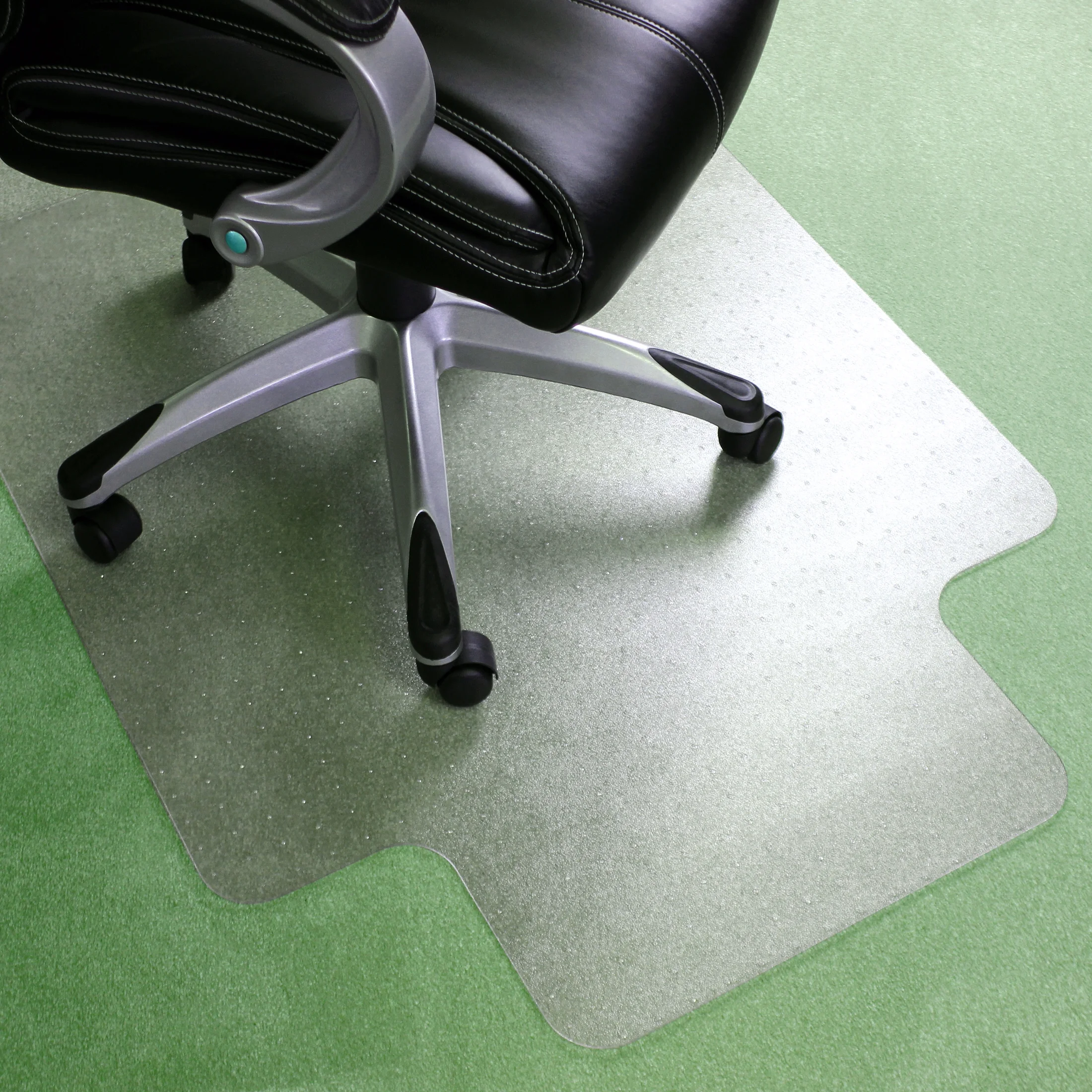 Valuemat® Basic Vinyl Lipped Chair Mat for Low Pile Carpets - 36