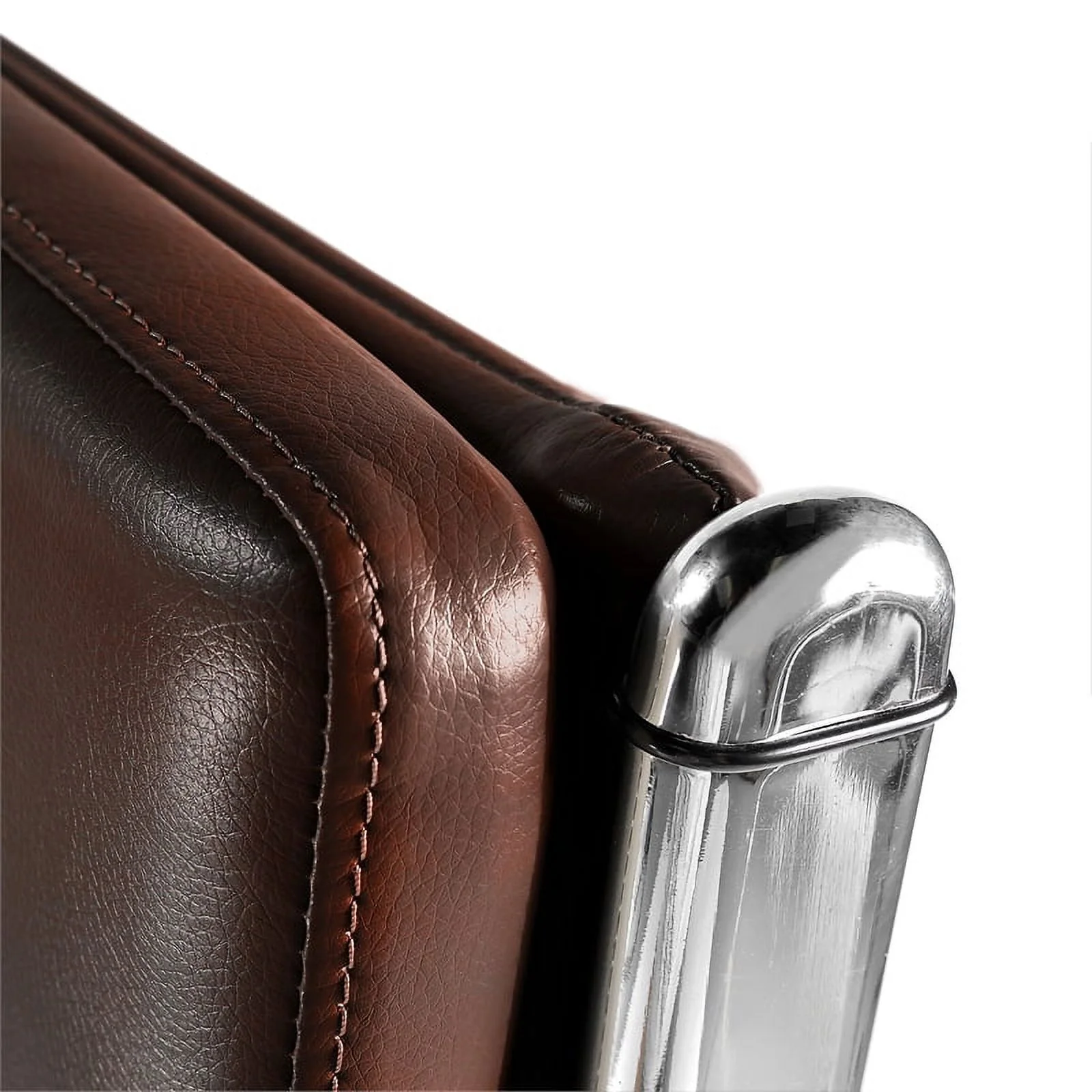 Scranton & Co High Back Leather Executive Office Chair in Cherry