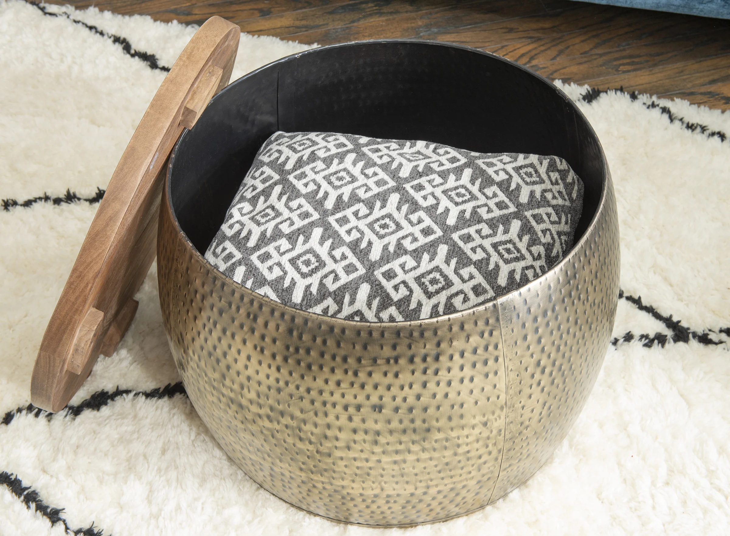 Powell Royce Drum with Storage, Mulitple Colors