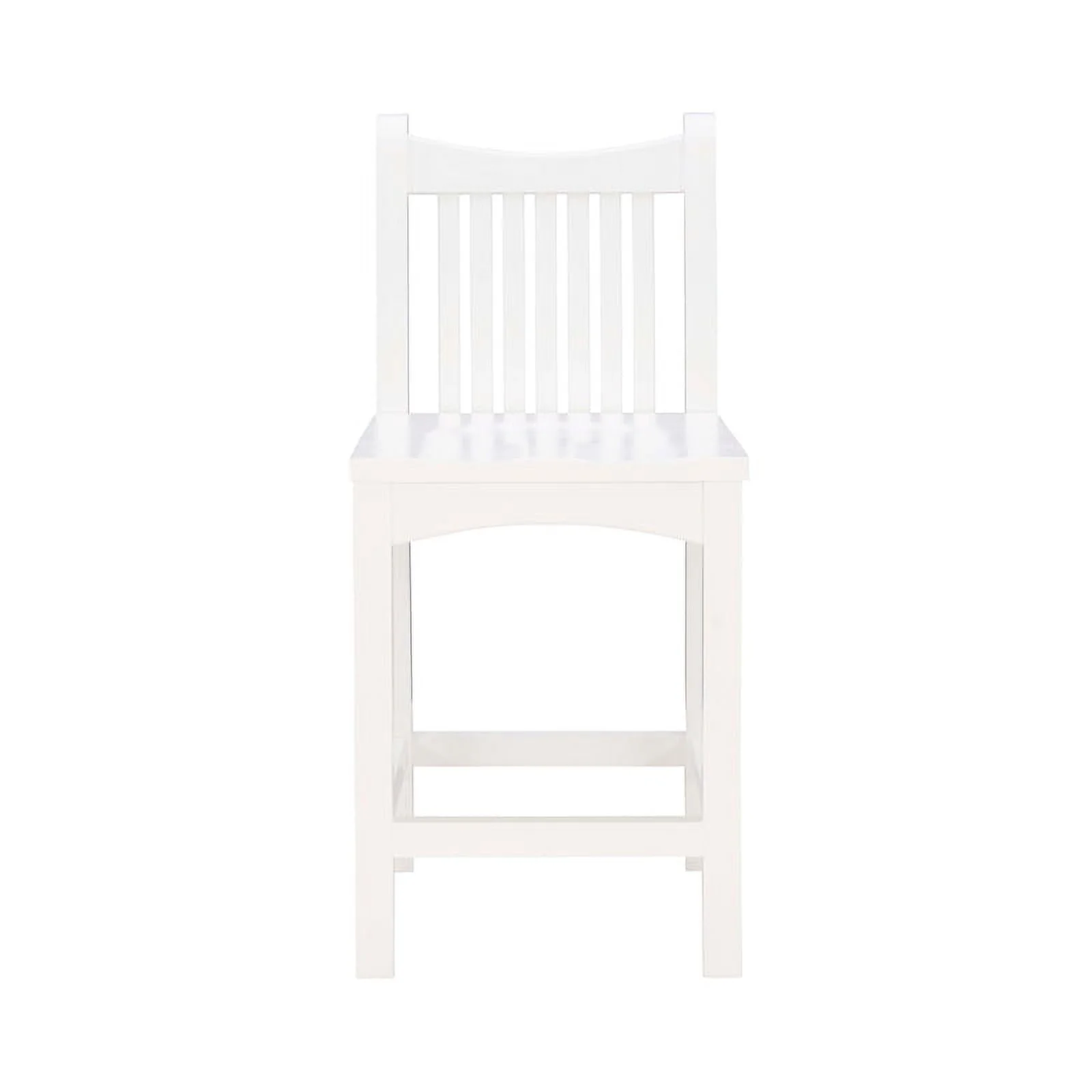 Linon Malvern Solid Wood Commercial Grade Set of Two Counter Stools in White