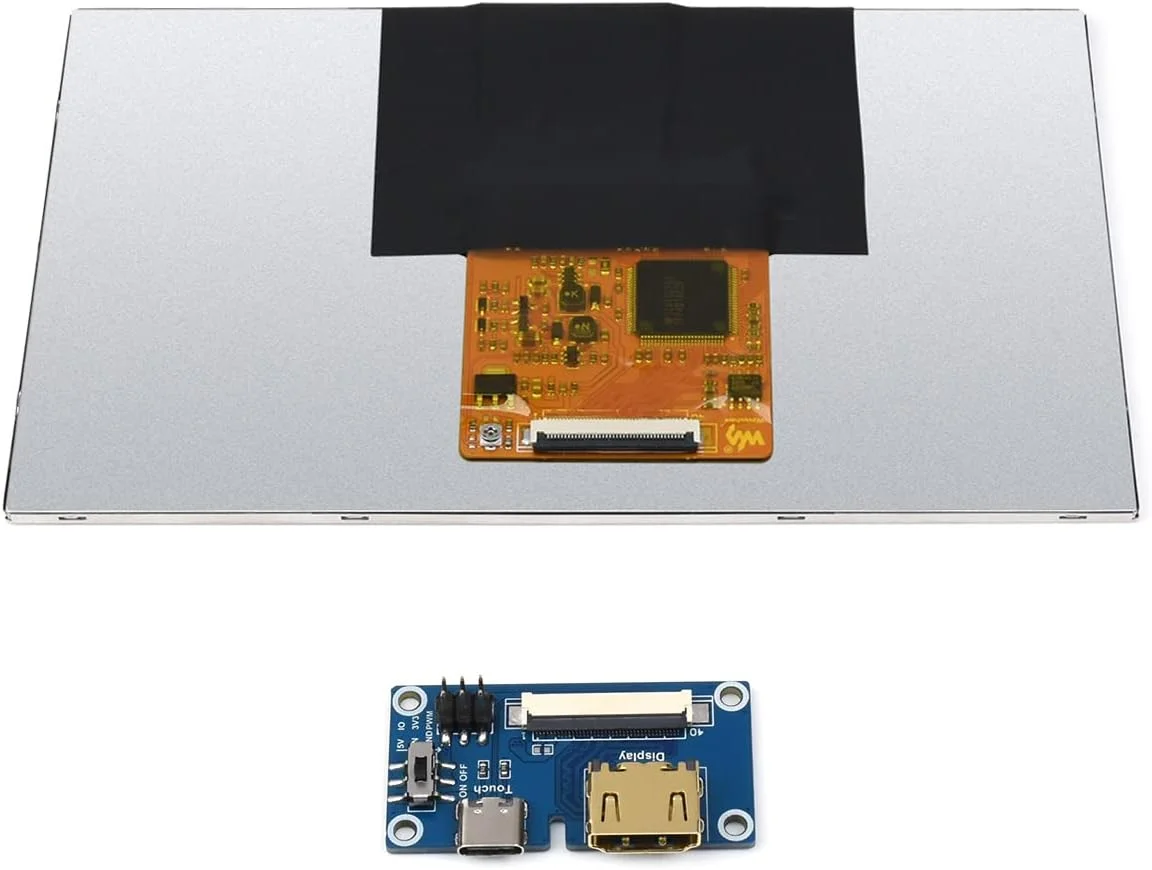 1024 × 600 Resolution 7inch IPS Display Integrated Thin and Light Screen for Raspberry Pi,Jetson Nano,Windows