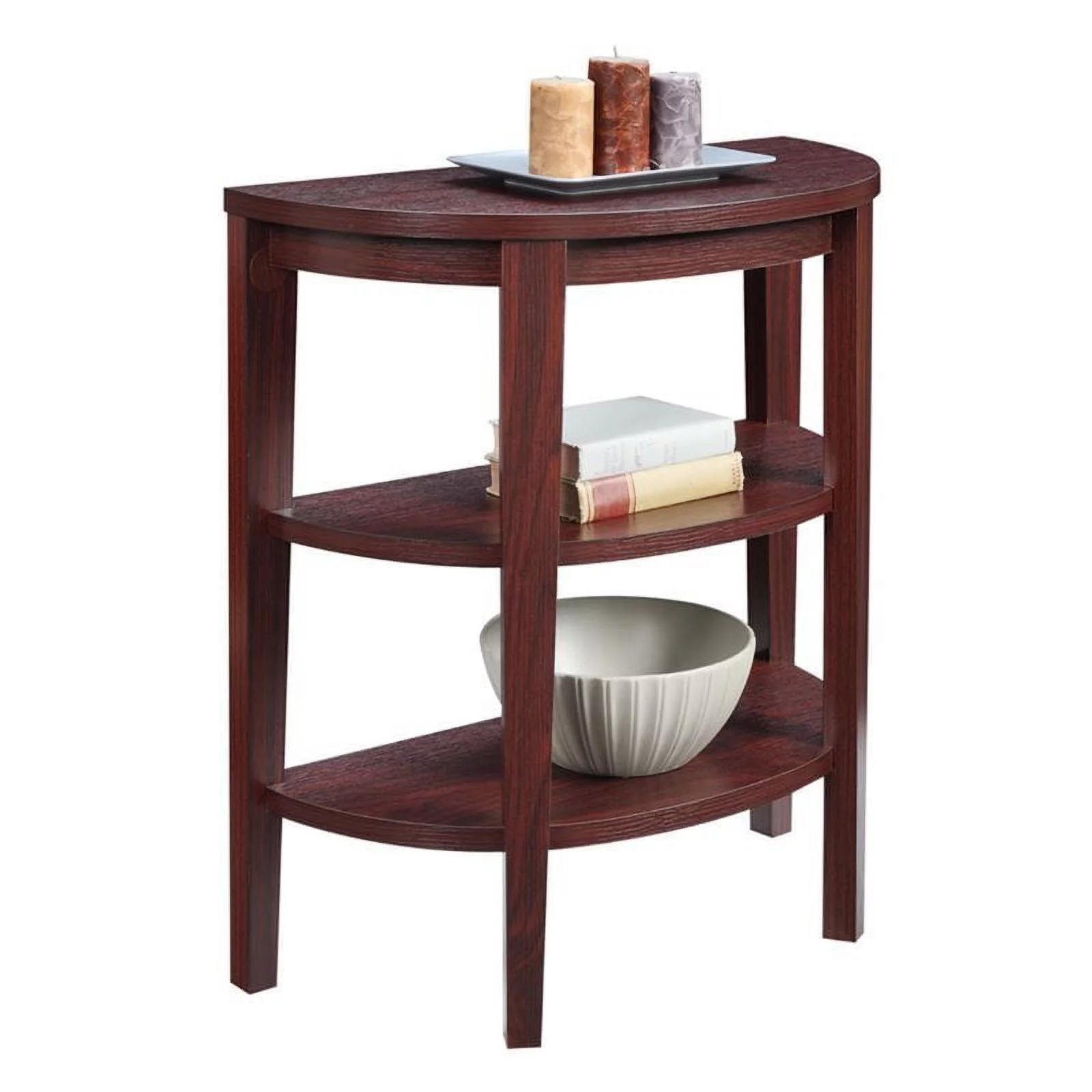 Pemberly Row 2 Shelf Console Table in Mahogany