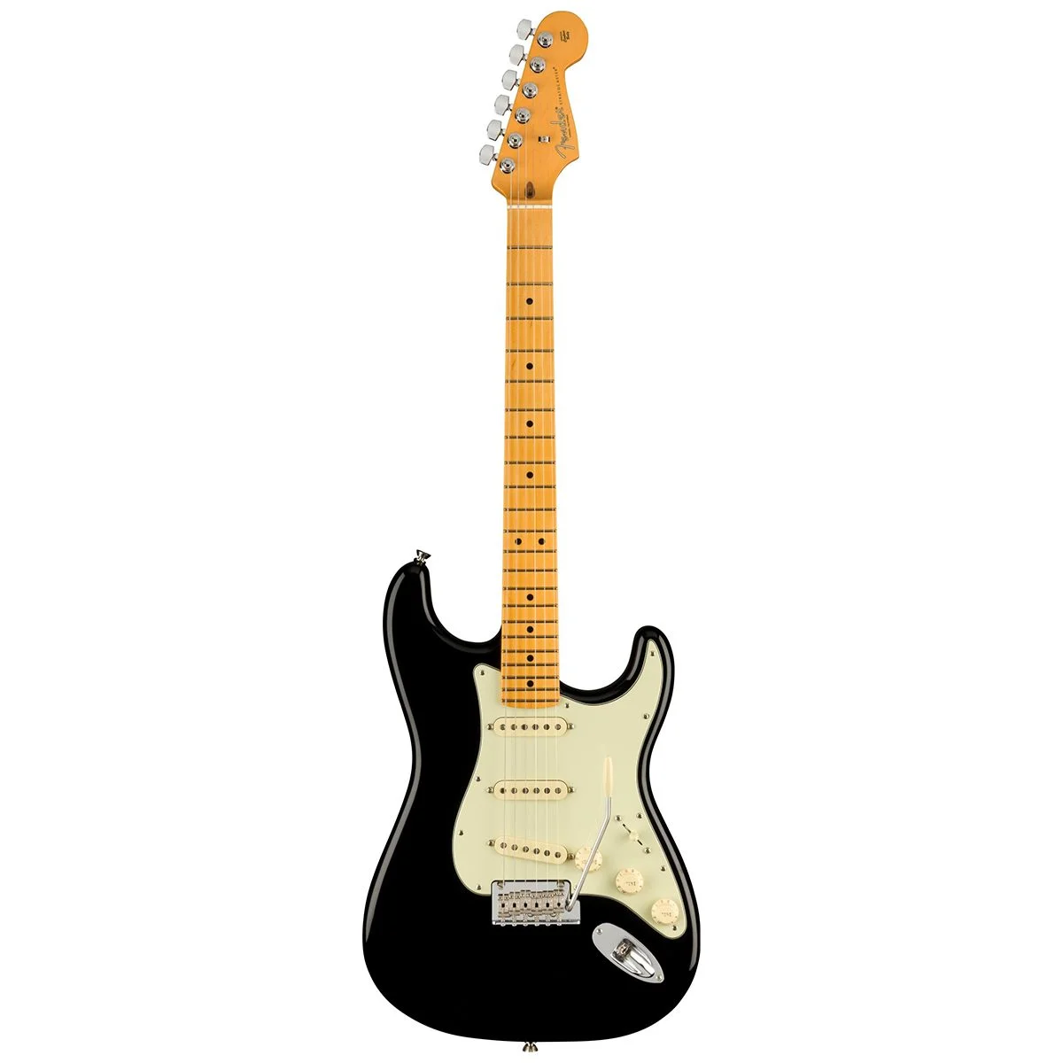 Fender American Professional II Stratocaster Electric Guitar (Black, Maple Fretboard)