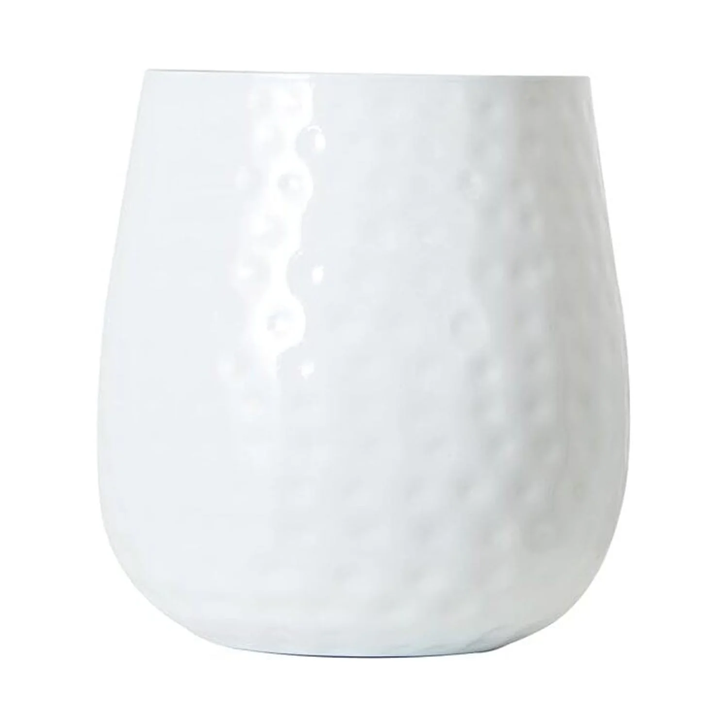 HomeStock Coastal Cool 6.5In. Oval Shaped Iron Planter