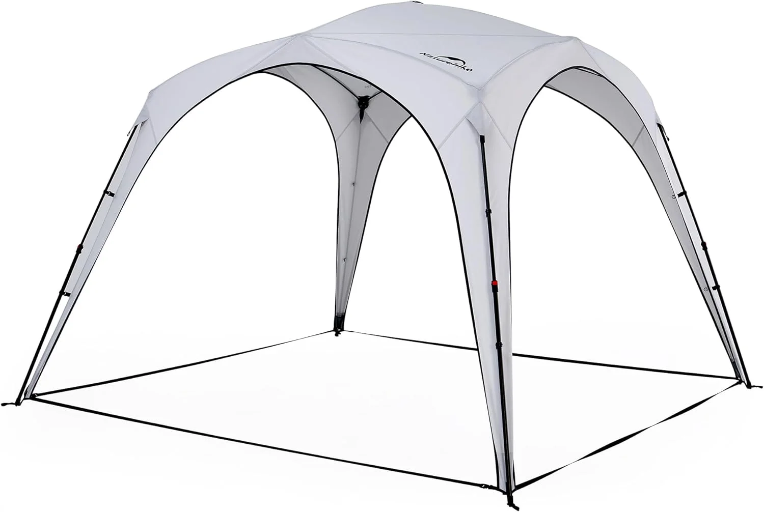 YUMIAO Canopy Tent 10 x 10, 60S Easy Setup Instant Pop up Tent, Camping Sun Shelter for Sporting Events, Tailgating, Camping, Outdoor Activities (Gray-Canopy)