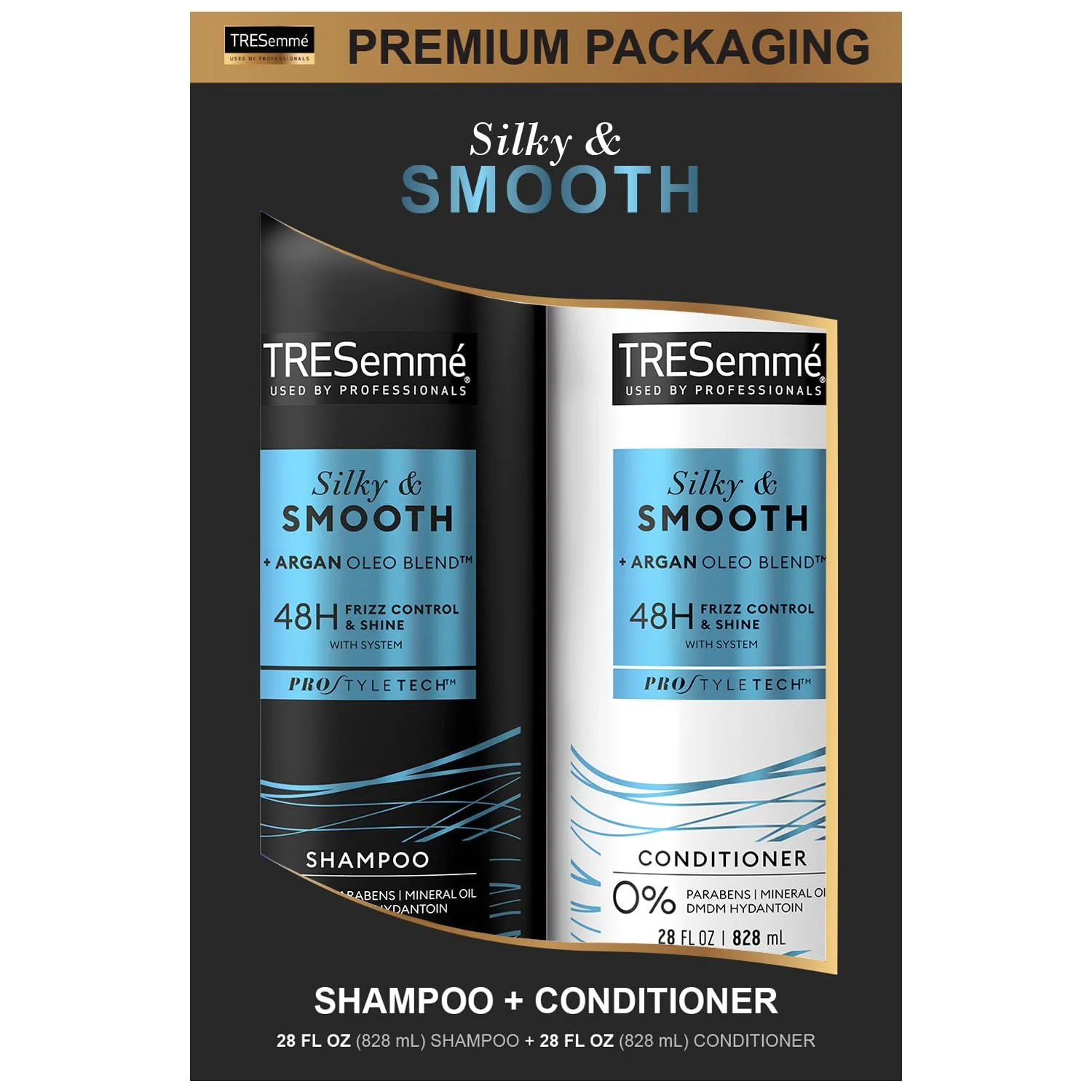 Tresemme Shampoo and Conditioner Smooth and Silky 28 oz 2 Count